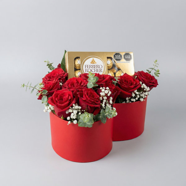 BOX CORAZON + CAJA FERRERO ROCHER X8 UN