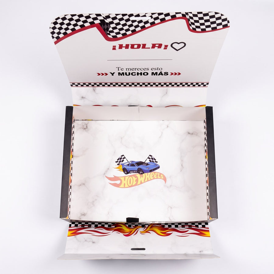 Box Hot Wheels abierta - Día del Novio