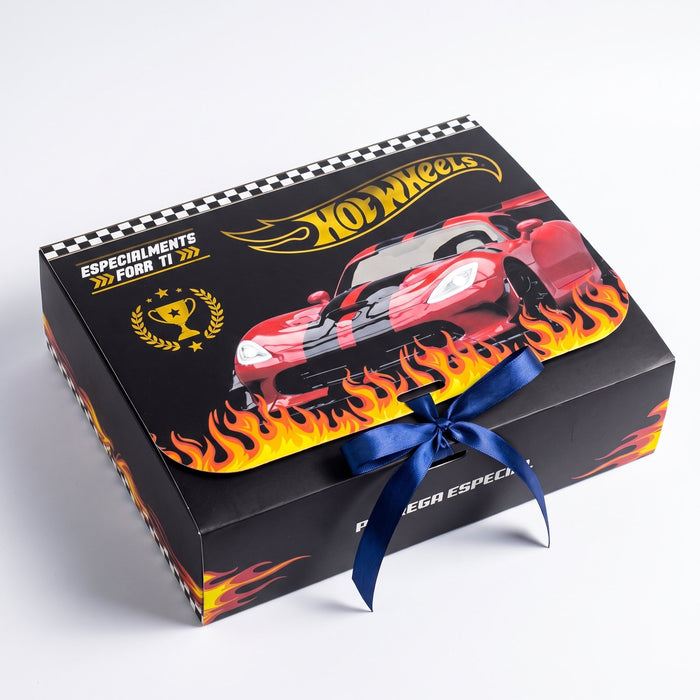 Box Hot Wheels con lazo - Día del Novio